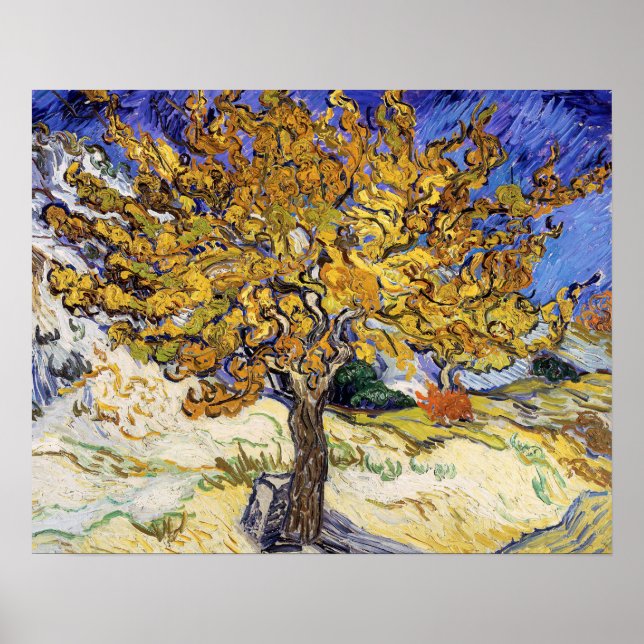 Póster Vincent van Gogh - La Morera (Frente)