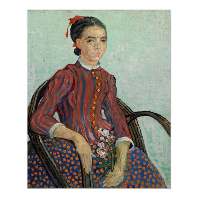 Póster Vincent van Gogh | La Mousme, 1888 (Anverso)