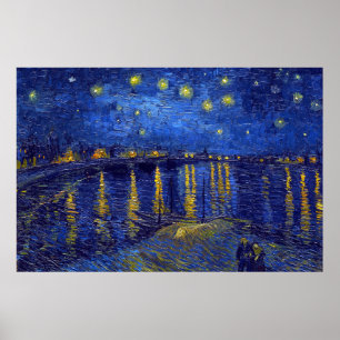 Póster Vincent Van Gogh, La pintura La noche estrellada