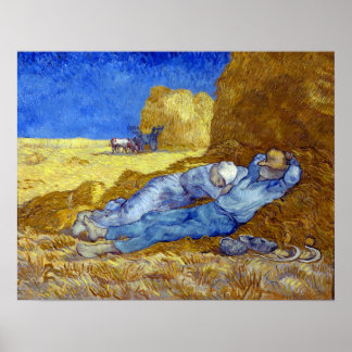Póster Vincent van Gogh La Siesta