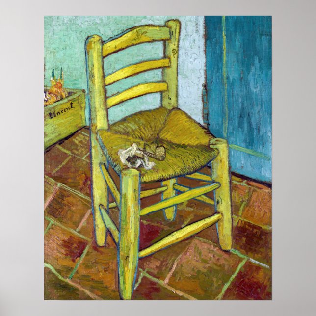 Póster Vincent van Gogh - La silla de Van Gogh (Frente)
