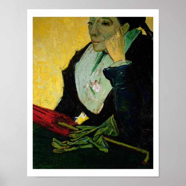Póster Vincent van Gogh | L'Arlesienne, detalle, 1888 (Frente)