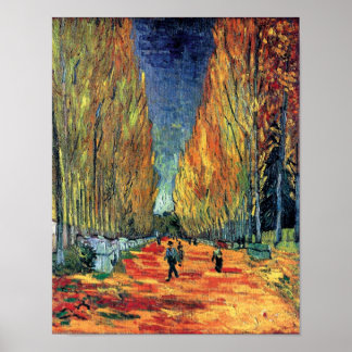 Póster Vincent Van Gogh - Les Alyscamps