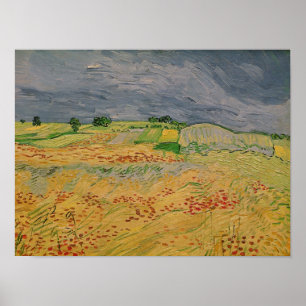 Póster Vincent van Gogh Llanura en Auvers, 1890