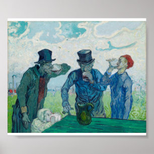 Póster Vincent Van Gogh - Los Bebidores