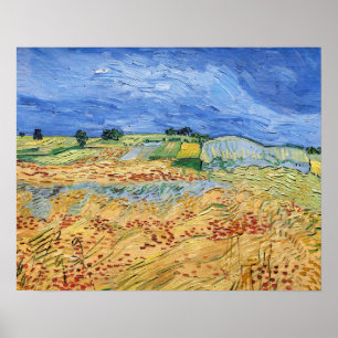 Póster Vincent van Gogh - Los campos / Llanura en Auvers