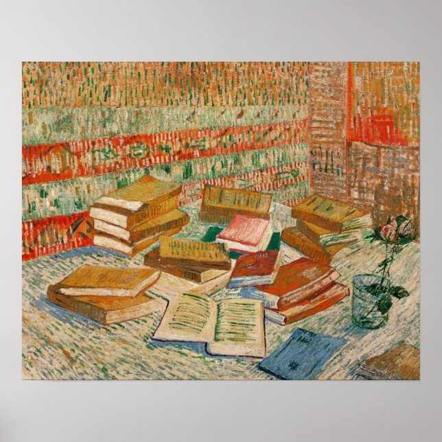 Póster Vincent van Gogh | Los Libros Amarillos, 1887 (Frente)