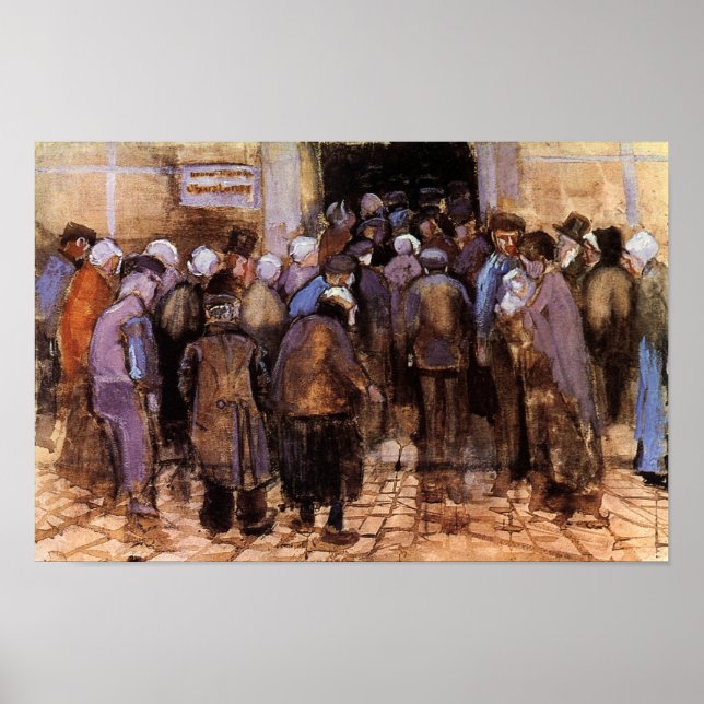 Póster Vincent Van Gogh - Los Pobres Y El Dinero - Bella  (Frente)