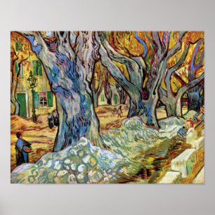 Póster Vincent Van Gogh - Los reparadores de caminos - Ar