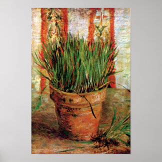 Póster Vincent Van Gogh - Maceta con cebollino