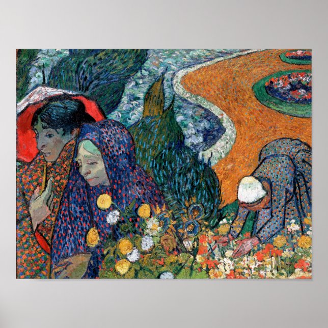 Póster Vincent Van Gogh - Memoria Del Jardín A Las Diez (Frente)