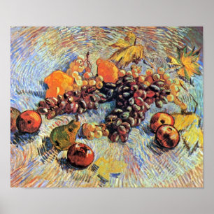 Póster Vincent Van Gogh - Naturaleza Muerta con Manzanas 