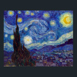 Póster VINCENT VAN GOGH - Noche estrellada 1889<br><div class="desc">VINCENT VAN GOGH - Noche estrellada 1889</div>
