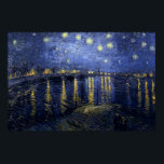 Póster Vincent van Gogh - Noche estrellada sobre el Ródan<br><div class="desc"></div>