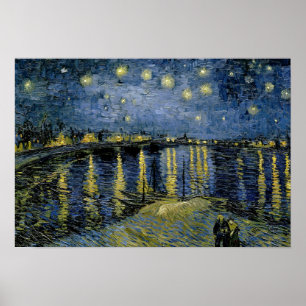 Póster Vincent van Gogh - Noche Starry