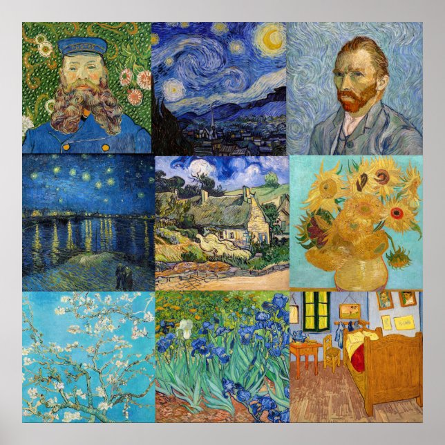 Póster Vincent Van Gogh - Obra maestra (Frente)