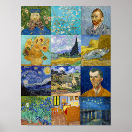 Póster Vincent Van Gogh - Obras Maestras Patchwork