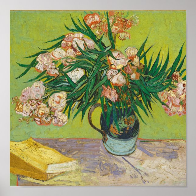 Póster Vincent Van Gogh Oleanders (Frente)