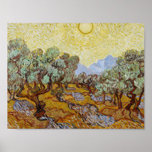 Póster Vincent van Gogh - Olivos