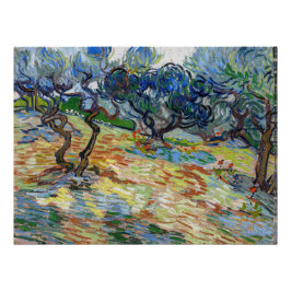 Póster Vincent van Gogh - Olivos: Cielo azul brillante