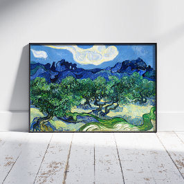 Póster Vincent Van Gogh, Olivos con los Alpilles