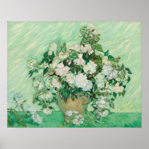Póster Vincent van Gogh Painting, Rosas 1890 Poster