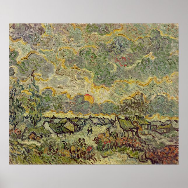 Póster Vincent van Gogh | Paisaje otoñal, 1890 (Frente)