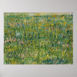 Póster Vincent van Gogh - Parche de pasto