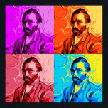 Póster Vincent Van Gogh Pop Art<br><div class="desc">Un divertido arte pop de diseño de Vincent Van Gogh.</div>