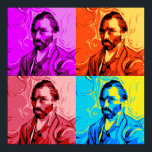 Póster Vincent Van Gogh Pop Art<br><div class="desc">Un divertido arte pop de diseño de Vincent Van Gogh.</div>