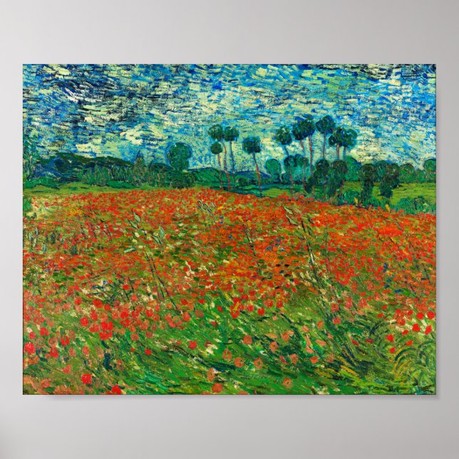 Póster Vincent Van Gogh Poppy Field Bella Artes (Frente)