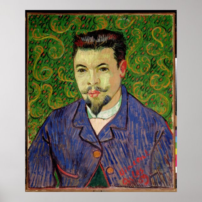 Póster Vincent van Gogh | Portrait of Dr. Felix Rey, 1889 (Frente)