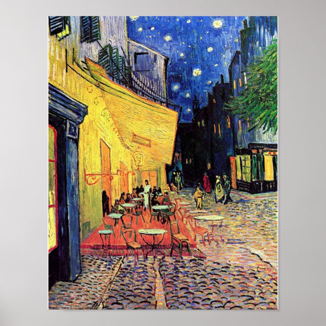 Póster Vincent van Gogh - Poster "Café Terrace at Night" (Frente)