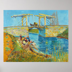 Póster Vincent van Gogh - Puente Langlois en Arles #1