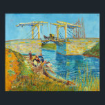 Póster Vincent van Gogh - Puente Langlois en Arles #1<br><div class="desc">El puente de los Langlois en Arles con el lavado femenino - Vincent van Gogh,  aceite en lienzo,  1888,  Arles</div>