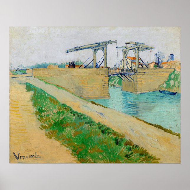 Póster Vincent van Gogh - Puente Langlois en Arles #2 (Frente)
