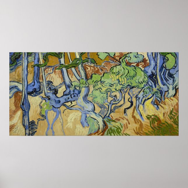 Póster Vincent van Gogh - Raíces de árbol (Frente)