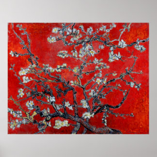 Póster Vincent van Gogh ~ Ramas con flores de almendra