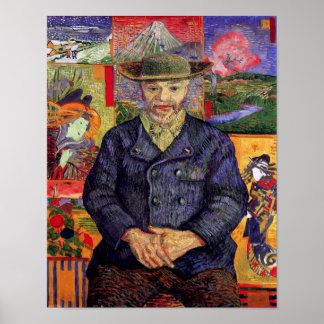 Póster Vincent Van Gogh - Retrato de Pere Tanguy