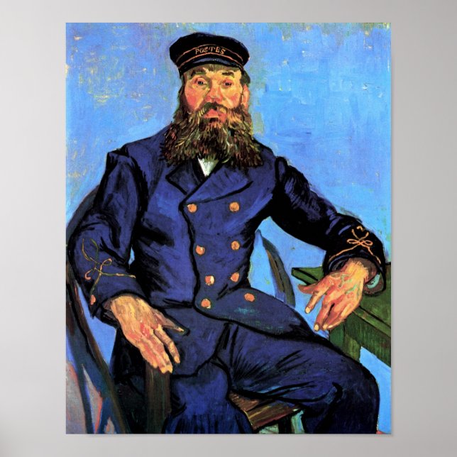 Póster Vincent Van Gogh - Retrato del cartero (Frente)