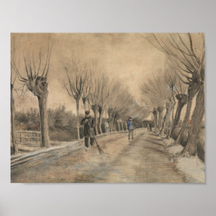 Póster Vincent van Gogh - Road in Etten