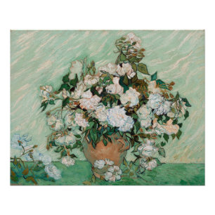 Póster Vincent van Gogh Rosas, 1890