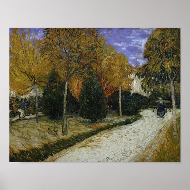 Póster Vincent van Gogh | Ruta en el Parque de Arles, 188 (Frente)