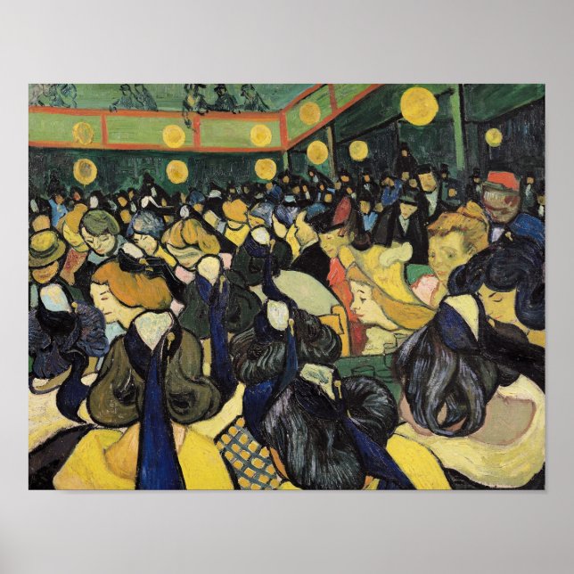 Póster Vincent van Gogh | Sala de baile en Arles, 1888 (Frente)
