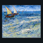 Póster Vincent van Gogh - Seascape at Saintes-Maries<br><div class="desc">Seascape at Saintes-Maries - Vincent van Gogh,  Oil on Canvas,  1888</div>