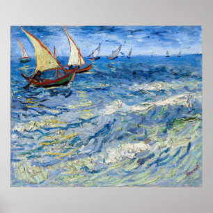 Póster Vincent van Gogh - Seascape at Saintes-Maries