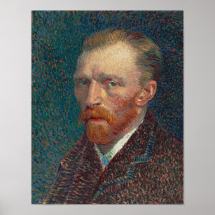 Póster Vincent Van Gogh Self Retrato Vintage Bella Artes