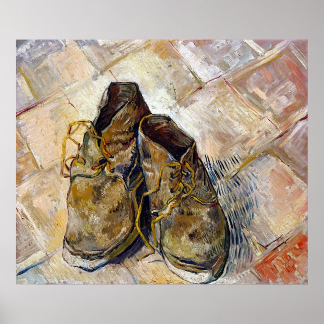 Póster Vincent van Gogh Shoes (Frente)