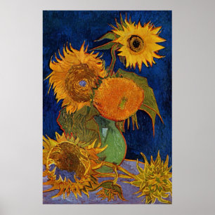 Póster Vincent van Gogh Six Sunflowers GalleryBella Artes