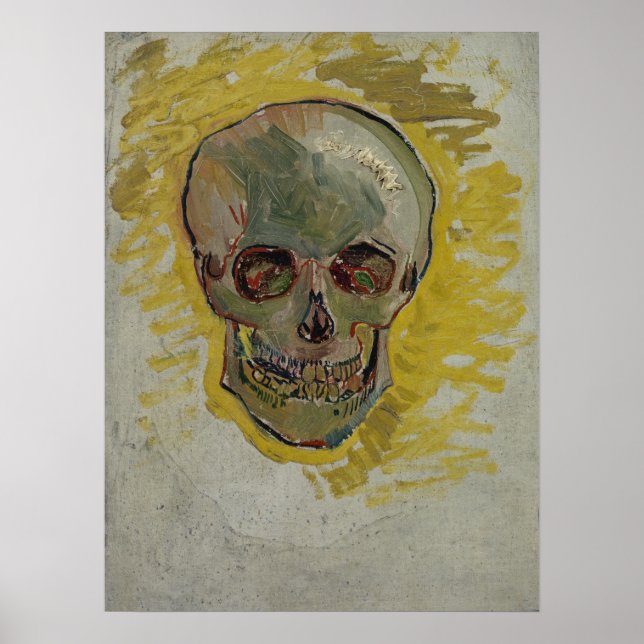 Póster Vincent van Gogh Skull GalleryBella Artes HD (Frente)
